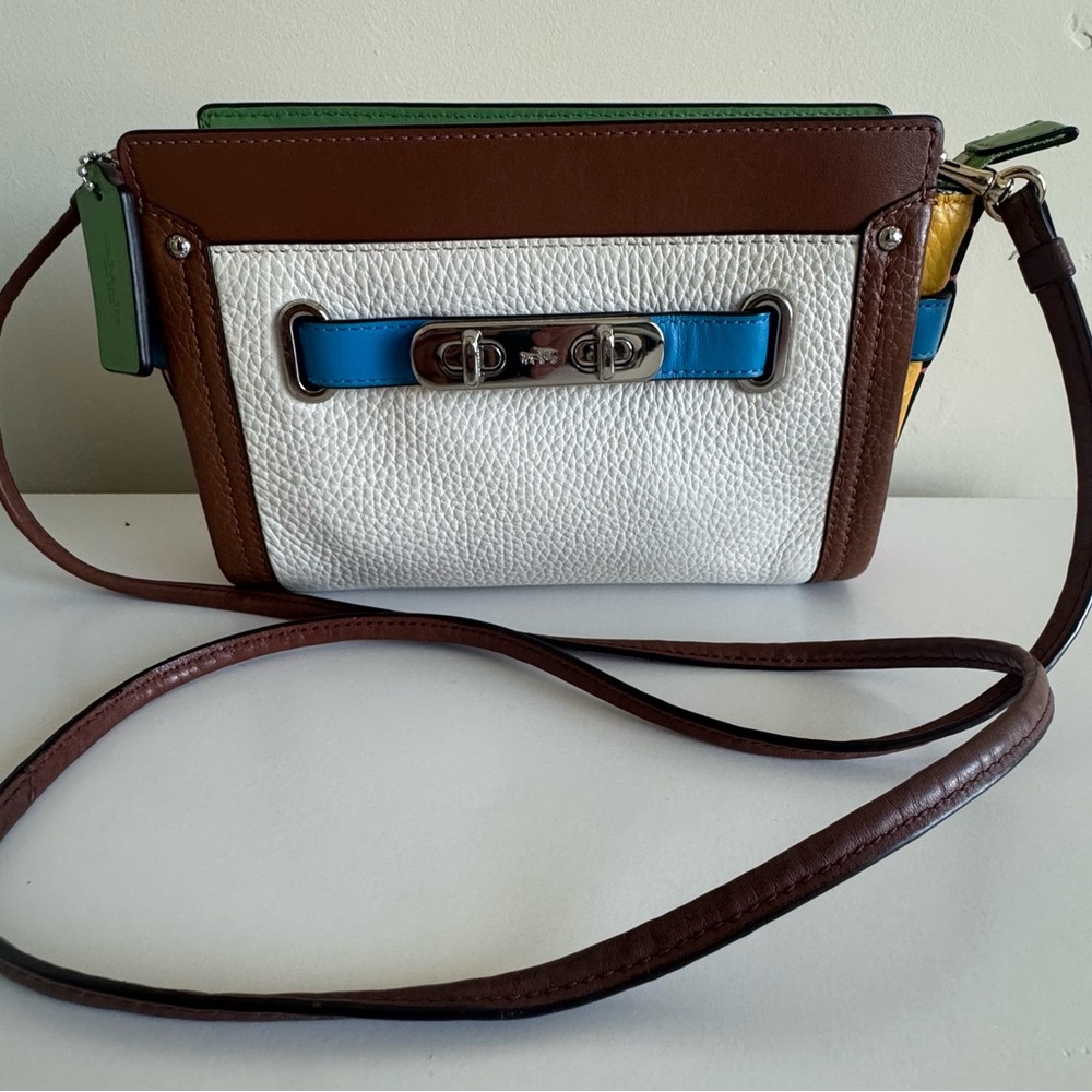 Multicolor Leather Crossbody Bag